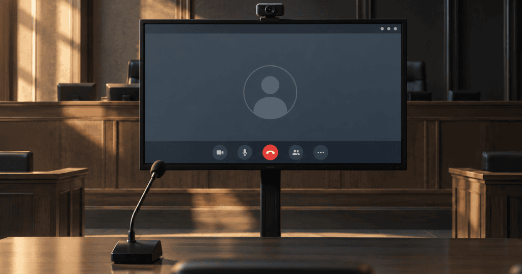 IT-sagkyndige og vidner via video i retten