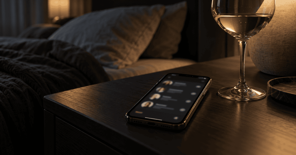Dating-apps som bevis